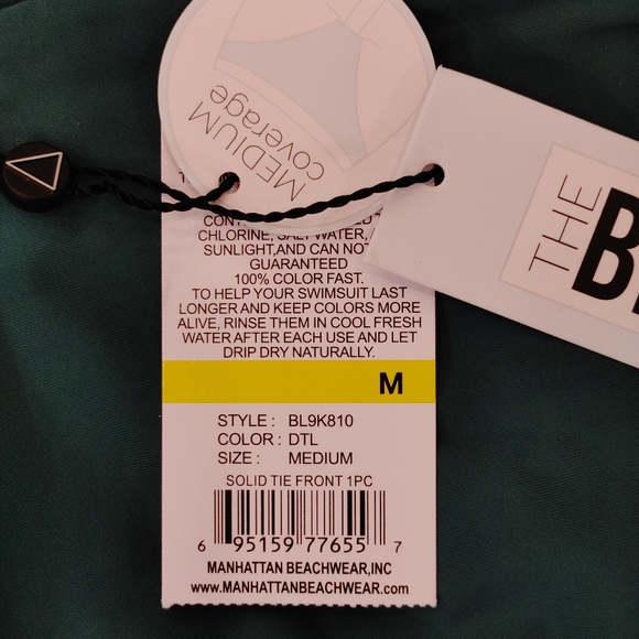 The Bikini Lab Tie-Front One piece Swimsuit M - Picture 9 of 9